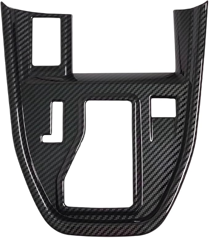 Kolya Center Console Gear Shift Panel Cover Trim Compatible with 2020 2021 2022 2023 2024 2025 Subaru Outback Accessories (Carbon Style with Extra Button)
