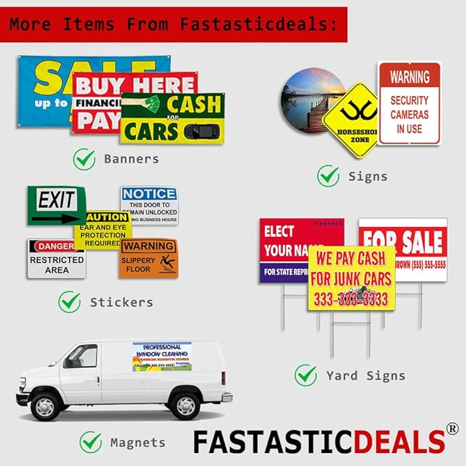 Decal Stickers Multiple Sizes Ebt Accepted Outdoor Advertising Printing Industrial Vinyl Safety Sign Label Business 24x18Inches