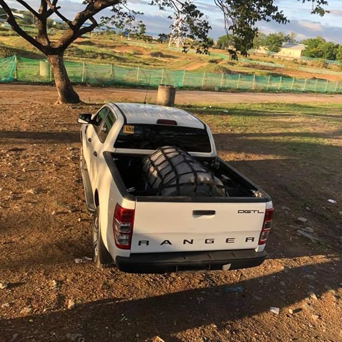 Surmountway Heavy Duty Cargo Net - 66" x 50", 1100LBS Capacity, Adjustable Cam Buckles & S-Hooks, Fits Pickup Truck & Trailer Beds