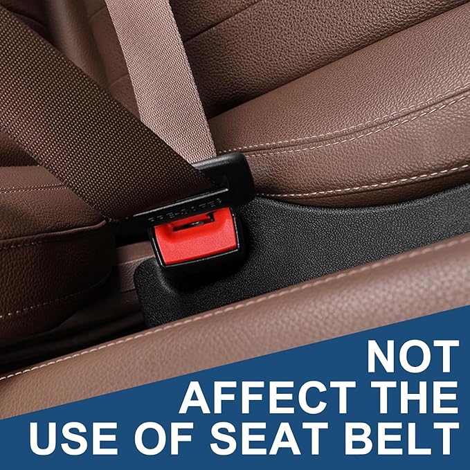 2-Pack Car Seat Gap Filler – Universal PU Leather Car Seat Gap Cover, Designed to Fill Gaps Between Seats and Console. Car Seat Side Gap Filler Prevents Items from Falling