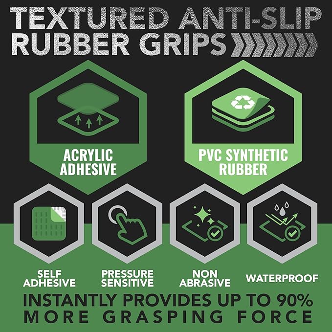 Dragon Grips 5x7 Clear Grip Tape Decal Stickers for iPhone Tablet Mouse Computer Textured Silicone Rubber Traction Grip Adhesive Great for Gaming Mouse Controllers and RC Vehicle Controls (Clear)