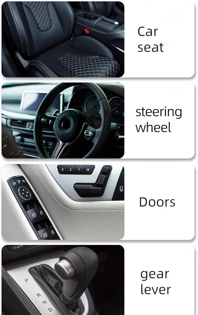 Deep Leather Cleaner & Protection - Conditioner Care Kit | 50 Count Upholstery Conditioner | Cleansing Wipes | for Truck Seat Dashboard Console Upholstery Shoes Boots Bags Furniture