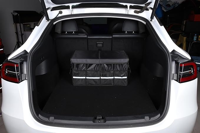 Collapsible Multi Compartment Car Trunk Organizer,SUV Trunk Organizer, suitable for Car Accessories Interior for Women and Men (JB-06)