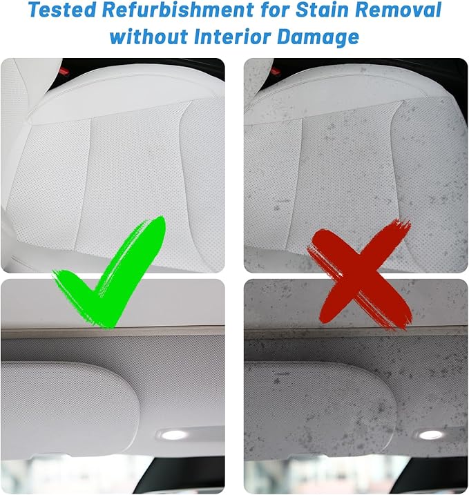 Seat Cleaner for Tesla Interior & Leather Seat Maintainer Accessories for Model Y 3 S X Door Dashboard Console Cleaning Kit