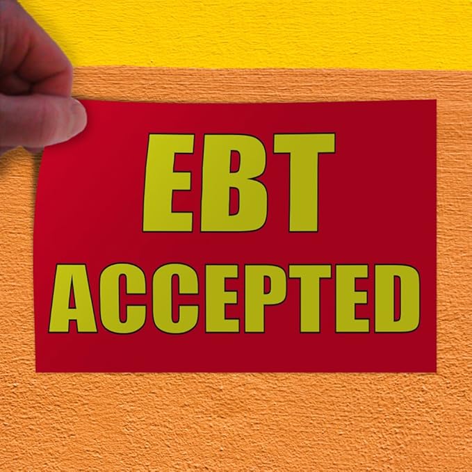 Decal Stickers Multiple Sizes Ebt Accepted Outdoor Advertising Printing Industrial Vinyl Safety Sign Label Business 24x18Inches