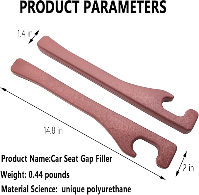 2Pcs Car Seat Gap Filler Set,Seat Gap Organizer, No Drop Seat Guard,Car Seat Accessories,Drop seat Gap fillers Between Seat and Console Stop Things from Dropping (Claret 2Pcs)