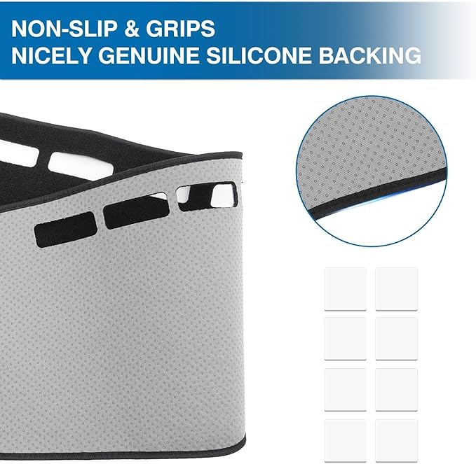 KUST Car Dash Cover for Mazda3 Hatchback, Sedan 2019-2024 2025 2026 (without HUD) Polyester Dashboard Cover Non-slip Center Console Dash Cover Interior Accessories for Mazda3 Custom Fit No Glare Black