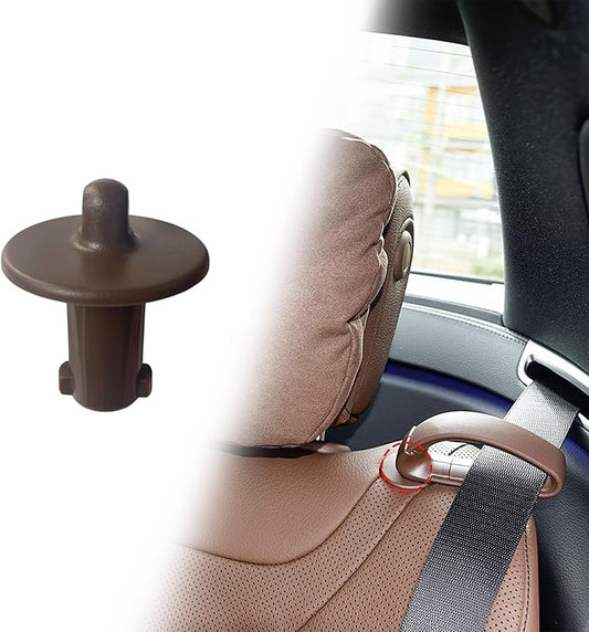 Backseat Seat Belt Guide Holder Ring Retaining Clip for Mercedes-Benz Maybach S Class 2013-2020 W222 W213 W463 (Brown)