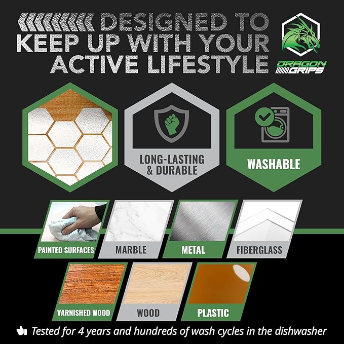 Dragon Grips 5x7 Clear Grip Tape Decal Stickers for iPhone Tablet Mouse Computer Textured Silicone Rubber Traction Grip Adhesive Great for Gaming Mouse Controllers and RC Vehicle Controls (Clear)